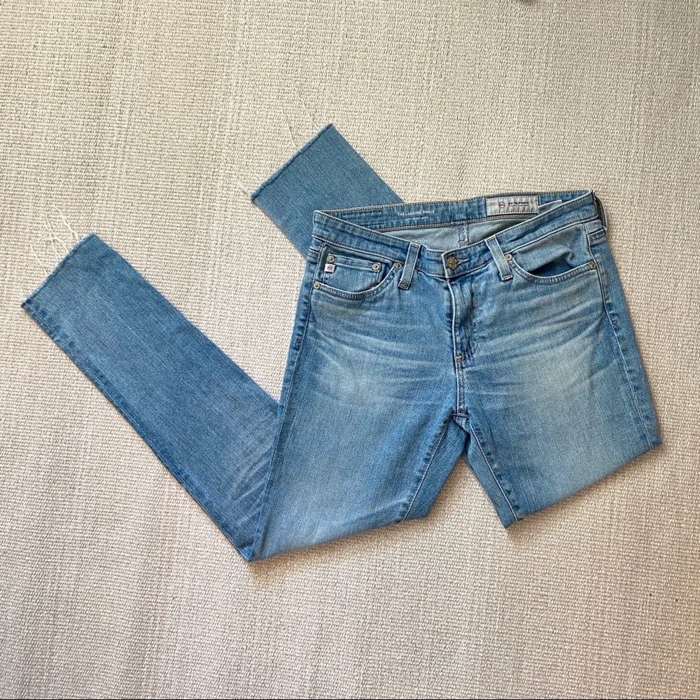 AG-ED mid rise size 26 washed skinny blue jeans